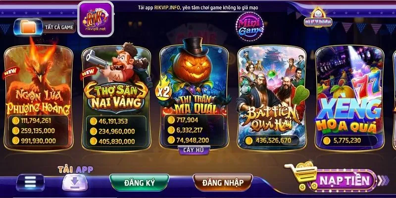Slot game phong phú