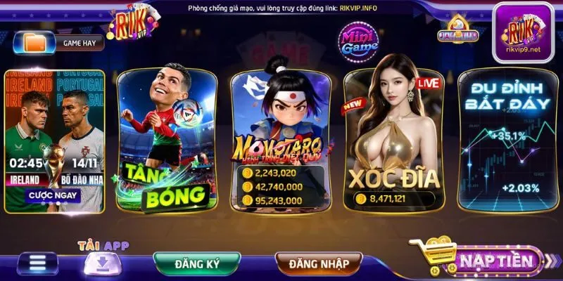 Thành tựu của Rikvip Thành tựu của Rikvip